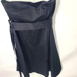 Gap Women's Size 6 Black Strapless Dress with Satin Tie Party Dress Fun‎